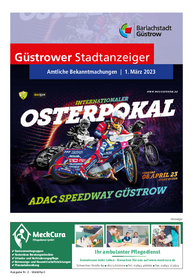 Güstrower Stadtanzeiger, Ausgabe März/April 2023 - PDF (7,8 MB)