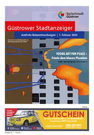 Güstrower Stadtanzeiger, Ausgabe Februar 2024 - PDF (3,6 MB)